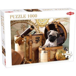 Tactic (53862) - "Pets Pug Puppy" - 1000 pièces