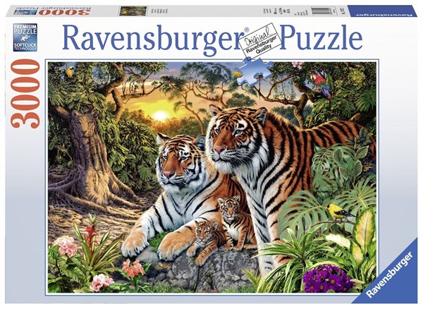 Ravensburger (17072) - "Tigres Cachés" - 3000 pièces