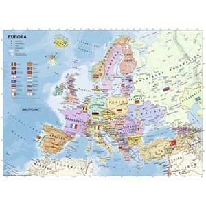 Ravensburger (12837) - "Carte de l'Europe en Allemand" - 200 pièces