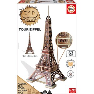 Educa (16998) - "Tour Eiffel" - 63 pièces