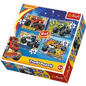 Trefl (34267) - "Blaze and the Monster Machines" - 35 48 54 70 pièces