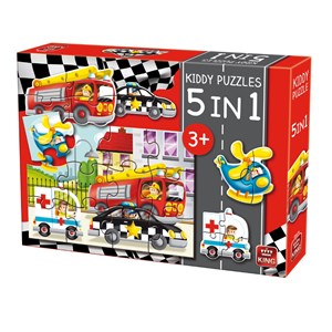 King International (05076) - "Kiddy Puzzles" - 3 4 12 pièces