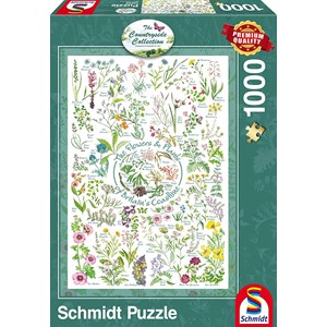 Schmidt Spiele (59568) - "The Flowers and Plants of Britain's Coastline" - 1000 pièces