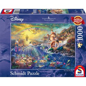 Schmidt Spiele (59479) - Thomas Kinkade: "The Little Mermaid" - 1000 pièces