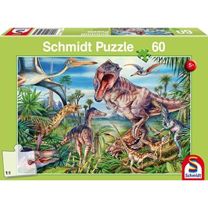 Schmidt Spiele (56193) - "Dinosaures" - 60 pièces