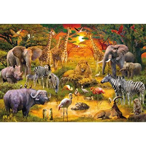 Schmidt Spiele (56195) - "Animaux d'Afrique" - 150 pièces