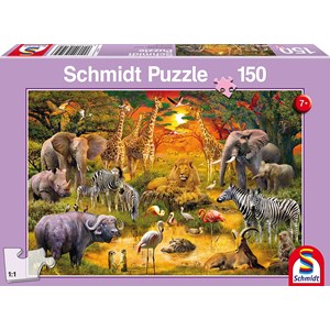 Schmidt Spiele (56195) - "Animaux d'Afrique" - 150 pièces