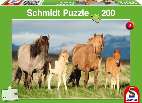 Schmidt Spiele (56199) - "Famille de Chevaux" - 200 pièces