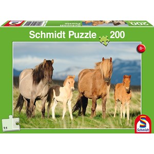 Schmidt Spiele (56199) - "Famille de Chevaux" - 200 pièces
