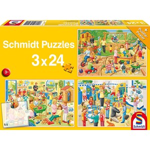 Schmidt Spiele (56201) - "Journée des Enfants" - 24 pièces