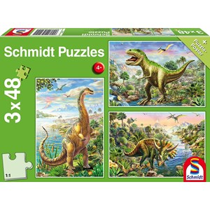 Schmidt Spiele (56202) - "Dinosaures" - 48 pièces