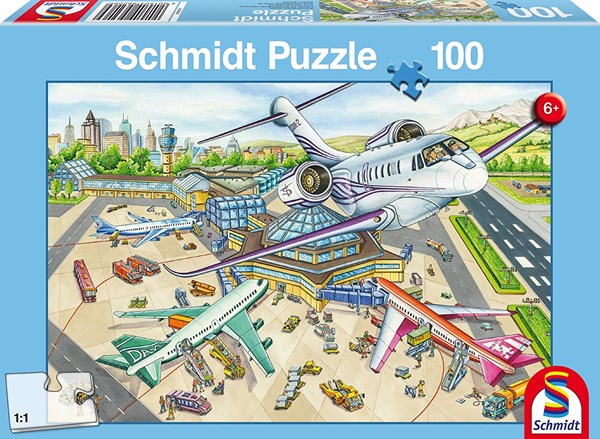 Schmidt Spiele (56206) - "One Day at the Airport" - 100 pièces