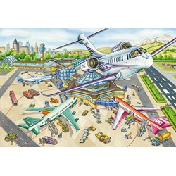Schmidt Spiele (56206) - "One Day at the Airport" - 100 pièces