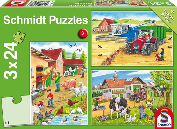 Schmidt Spiele (56216) - "A La Ferme" - 24 pièces