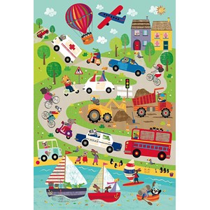 Schmidt Spiele (56219) - "World of Vehicles" - 24 pièces