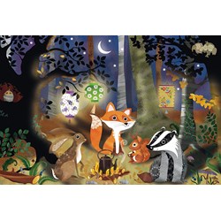 Schmidt Spiele (56220) - "Animals of the Forest" - 24 pièces