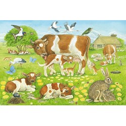 Schmidt Spiele (56222) - "Animaux de la Ferme" - 48 pièces