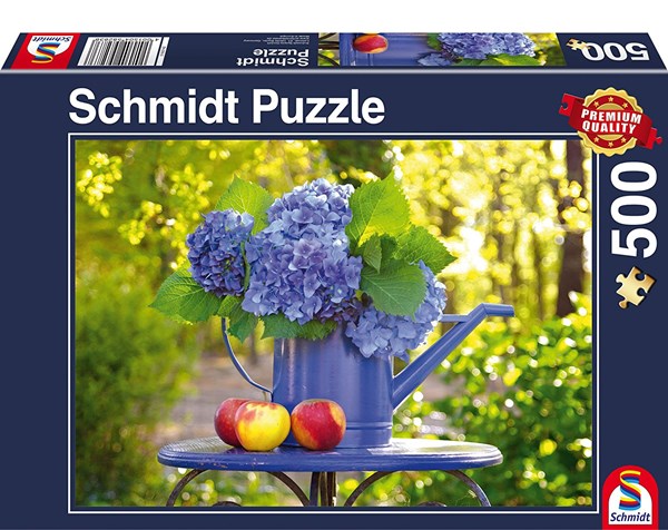 Schmidt Spiele (58283) - "Watering Can with Hydrangea" - 500 pièces