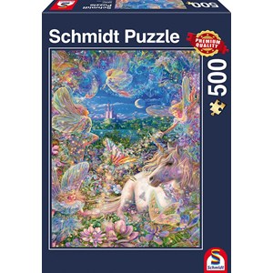 Schmidt Spiele (58307) - "Le Monde Merveilleux des Elfes" - 500 pièces