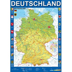 Schmidt Spiele (58287) - "Carte de l'Allemagne" - 1000 pièces
