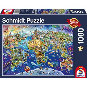 Schmidt Spiele (58288) - "Discover Our World" - 1000 pièces