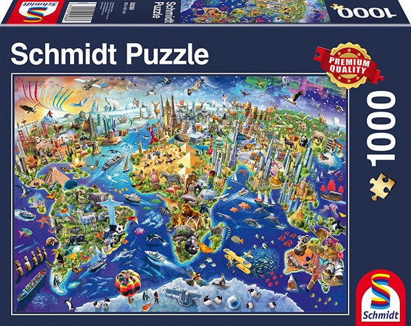 Schmidt Spiele (58288) - "Discover Our World" - 1000 pièces