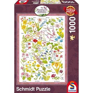 Schmidt Spiele (59566) - "Fleurs Sauvages" - 1000 pièces