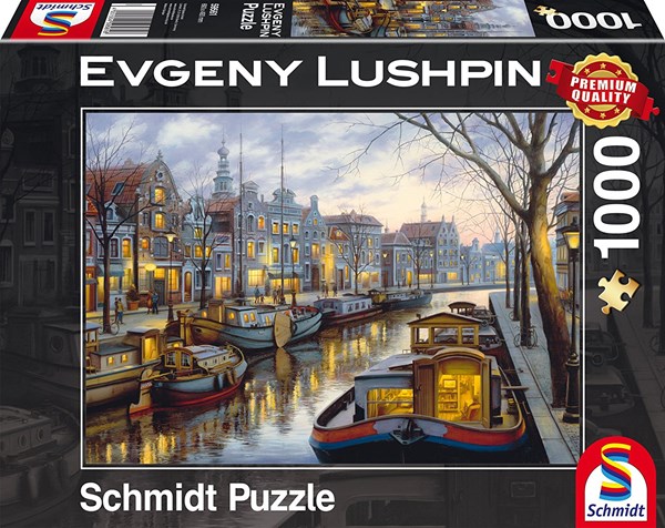 Schmidt Spiele (59561) - Eugene Lushpin: "Sur le Canal" - 1000 pièces