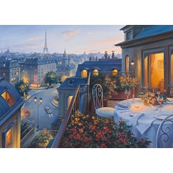 Schmidt Spiele (59562) - Eugene Lushpin: "Soirée à Paris" - 1000 pièces