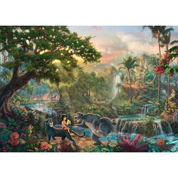Schmidt Spiele (59473) - Thomas Kinkade: "Le Livre de la Jungle" - 1000 pièces