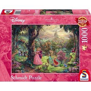 Schmidt Spiele (59474) - Thomas Kinkade: "The Sleeping Beauty" - 1000 pièces