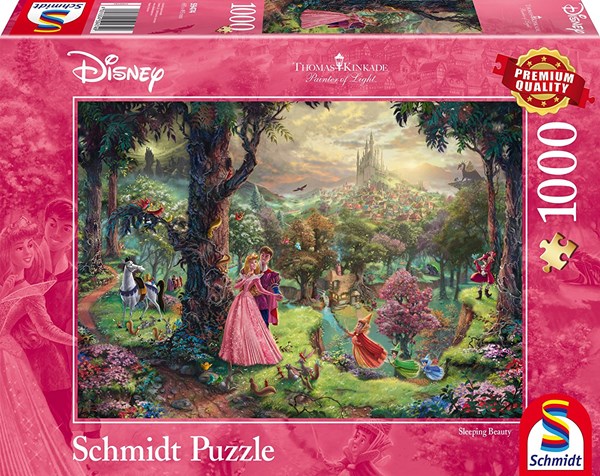 Schmidt Spiele (59474) - Thomas Kinkade: "The Sleeping Beauty" - 1000 pièces
