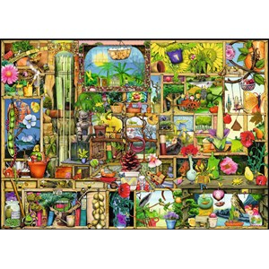 Ravensburger (19482) - Colin Thompson: "Etagère de Jardin" - 1000 pièces