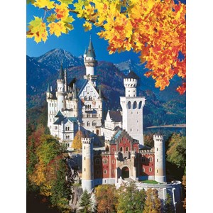 Ravensburger (16386) - "Neuschwanstein Castle In Autumn" - 1500 pièces