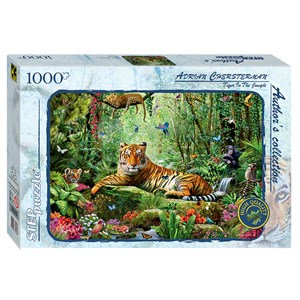 Step Puzzle (79528) - "Tigre dans la jungle" - 1000 pièces