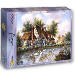 Grafika (02490) - Dennis Lewan: "Admiring The Swans" - 1000 pièces