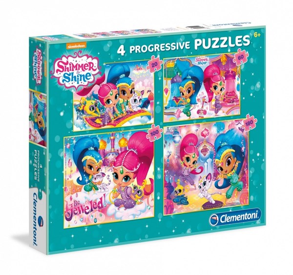 Clementoni (07715) - "Shimmer & Shine" - 20 60 100 180 pièces