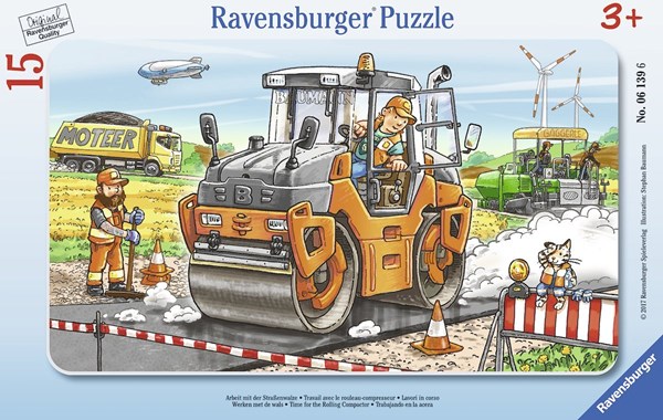 Ravensburger (06139) - "Travailler avec le Rouleau Compresseur" - 15 pièces
