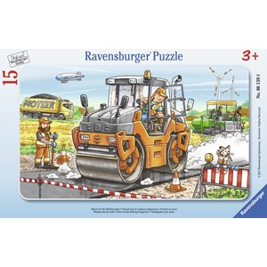 Ravensburger (06139) - "Travailler avec le Rouleau Compresseur" - 15 pièces