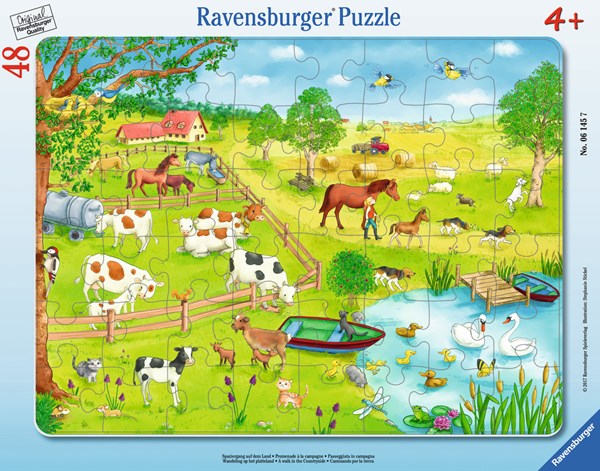 Ravensburger (06145) - "Marcher dans la Campagne" - 48 pièces