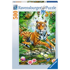Ravensburger (14742) - "Tiger in the Jungle" - 500 pièces