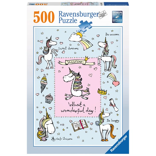 Ravensburger (14748) - "Unicorn Love" - 500 pièces
