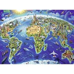 Ravensburger (12722) - "Carte du Monde" - 200 pièces