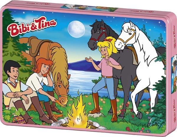 Schmidt Spiele (55580) - "Bibi and Tina, Around the Fire" - 100 pièces
