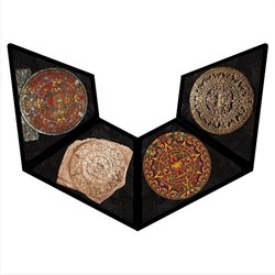 D-Toys (66992-PP02) - "Art précolombien, Rosaces aztèques, Puzzle difficile" - 504 pièces