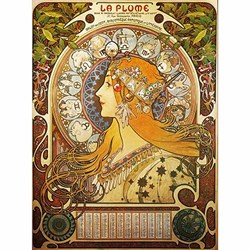 D-Toys (66930-MU02) - Alphonse Mucha: "Zodiaque" - 1000 pièces