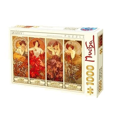 D-Toys (66930-MU07) - Alphonse Mucha: "Les pierres précieuses" - 1000 pièces