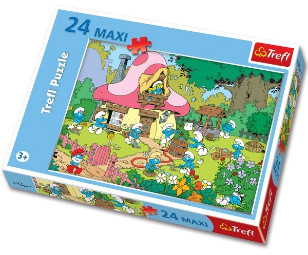 Trefl (14119) - "Smurf Village" - 24 pièces