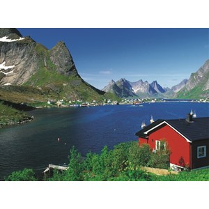 Ravensburger (14176) - "Norwegian Fishing Village" - 500 pièces