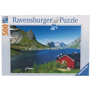 Ravensburger (14176) - "Norwegian Fishing Village" - 500 pièces